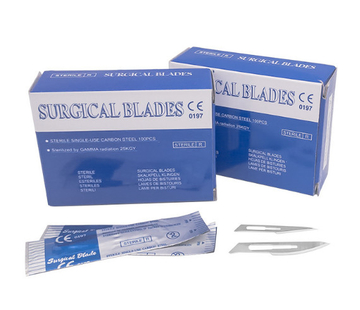 Stainless Steel Derma Planing Kit No 15 Scalpel Blade For Dermaplaning