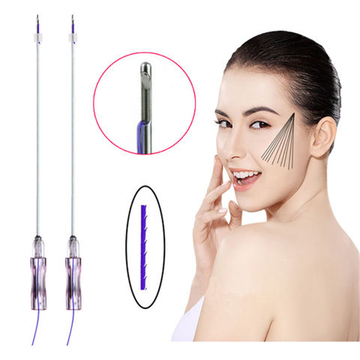 Face Lifting Sharp B Needle Mono Cog Double Needle Fishbone Pdo Thread