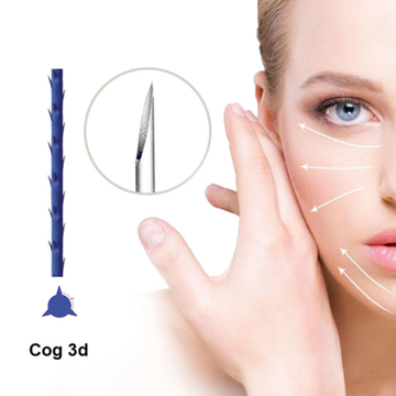 High Quality Eye Eyebrow Forehead Pdo Thread Blunt Sharp Needle 4D 18g 100mm Cog Thread Lifting