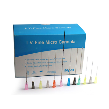 Disposable 25mm 50mm Blunt Tip Microcannula Needle For Derma Fillers