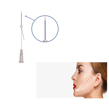 Pdo Thread Lifting Fios De Pdo Needle Hilos Tensores Cog 12D Thread for Nasolabial Folds Lift