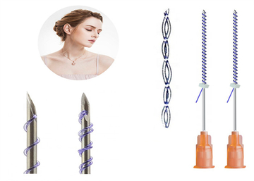 Pdo Thread Fish Bone Molding Cog 18g 100mm W Blunt lifting threads suture material